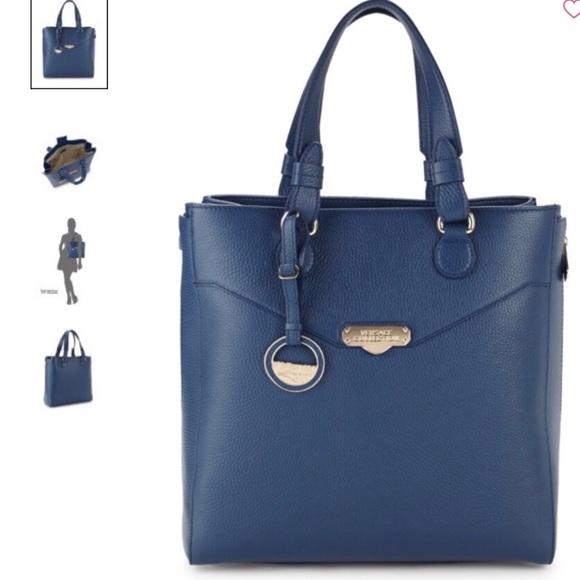 Versace Collection Handbags - UNUSED Versace Collection Large Leather Tote Bag